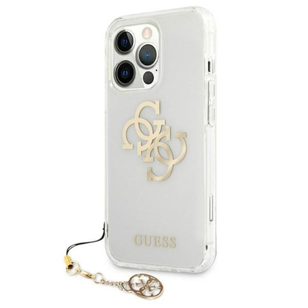 Guess 4G Big Logo Charm Gold- Etui iPhone 13 Pro Max (złoty charms)