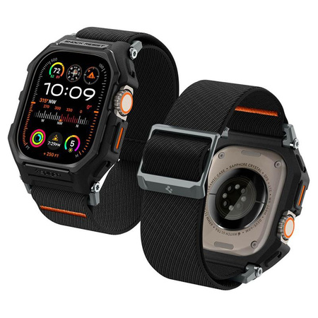 Spigen Lite Fit "Pro" - Étui avec bracelet pour Apple Watch Ultra 1/2 49 mm (Noir mat)