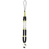 Hello Kitty Pearls and Beads Kitty Charm - Phone Pendant (black)