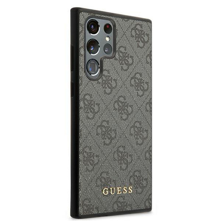 Guess 4G Metal Gold Logo - Samsung Galaxy S22 Ultra Case (grey)