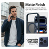 Crong Hybrid Matte Magnetic - MagSafe iPhone 17 Pro Case (Navy Blue)