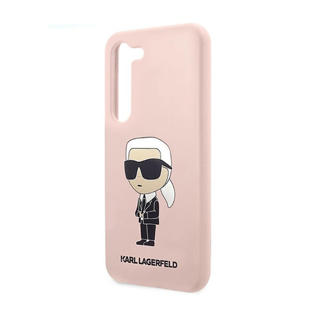 Karl Lagerfeld Silikonové pouzdro NFT Ikonik - Samsung Galaxy S23+ (růžové)