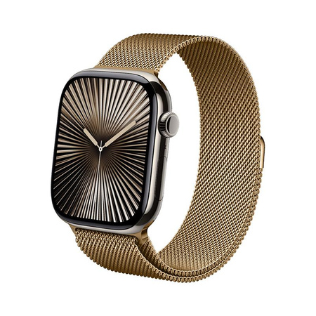 Crong Milano Steel - Edelstahlarmband für Apple Watch 44/45/46/49 mm (Roségold)