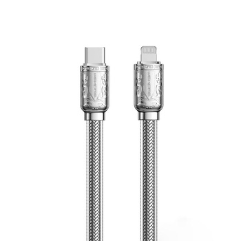 WEKOME WDC-178 Bakin Series - USB-C zu Lightning Schnelllade-PD-Verbindungskabel 20W Schnellladung 1 m (Silber)