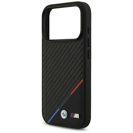 BMW M Carbon Tricolor Line MagSafe - Case iPhone 17 Pro (black)