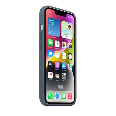 Silikonové pouzdro Apple - Silikonové pouzdro s MagSafe pro iPhone 14 (Storm Blue)