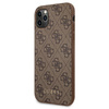 Guess 4G fém arany logó - iPhone 11 Pro tok (barna)