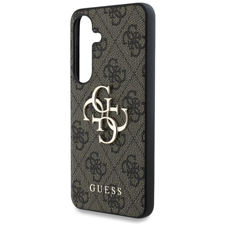 Guess Big 4G Classic Logo - Coque pour Samsung Galaxy S25+ (marron)