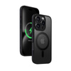 Crong Hybrid Frost MAG Cover - Case with MagSafe for iPhone 16 Pro (black)
