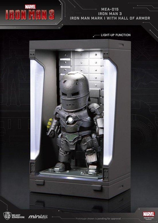 Avengres - Sběratelská figurka Iron Man Mark I se síní brnění (stříbrná)