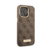 Guess 4G Logo Plate MagSafe - Etui iPhone 13 Pro Max (brązowy)