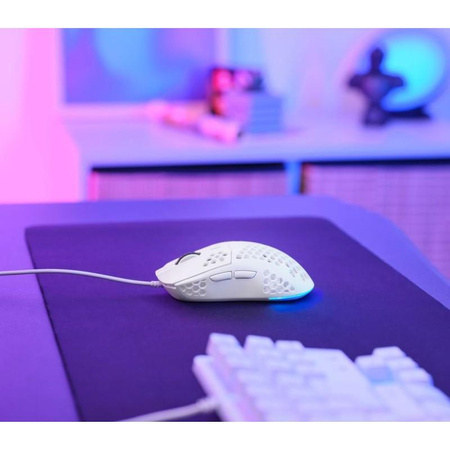 Trust GXT 928W Helox - Optische Maus für Gamer 6400 DPI & RGB (Weiß)