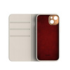 Moshi Overture MagSafe - Étui 3-en-1 en cuir avec rabat pour iPhone 14 (Serene Gray)