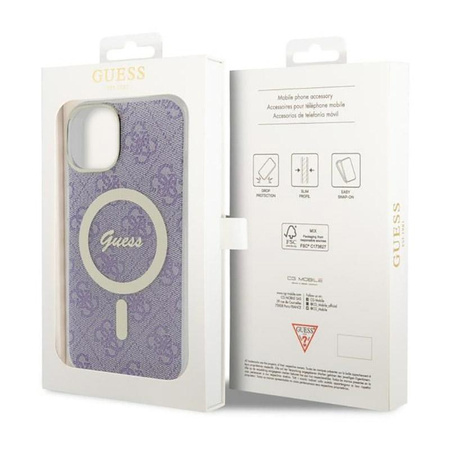 Guess 4G MagSafe - Schutzhülle für iPhone 14 (Violett)