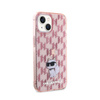 Karl Lagerfeld Monogram Choupette - iPhone 15 tok (rózsaszín)