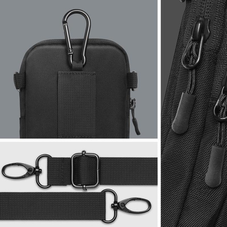 Spigen KD400 Universal Cross Bag Klasden - Phone bag / shoulder pouch (Black)