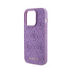 Guess Leather 4G Stamped - iPhone 15 Pro Case (purple)