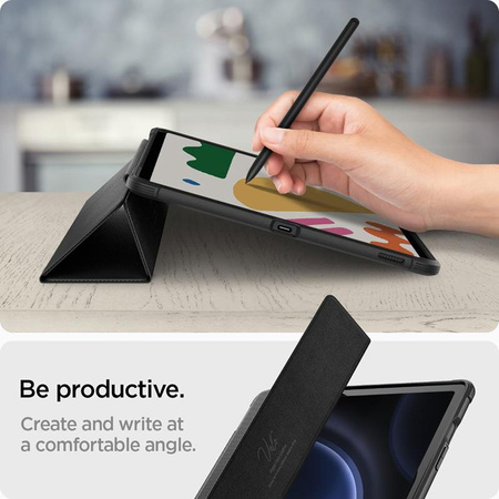 Spigen Rugged Armor Pro - Étui pour Samsung Galaxy Tab S9 FE+ 12.4" (Noir)