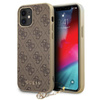 Guess 4G Charms Kollektion - iPhone 12 mini Tasche (braun)