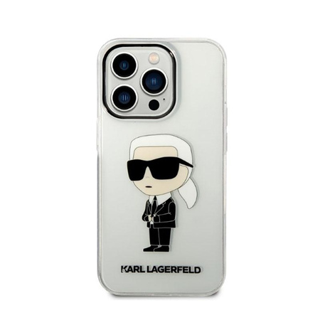 Karl Lagerfeld IML NFT Ikonik - pouzdro pro iPhone 14 Pro Max (průhledné)