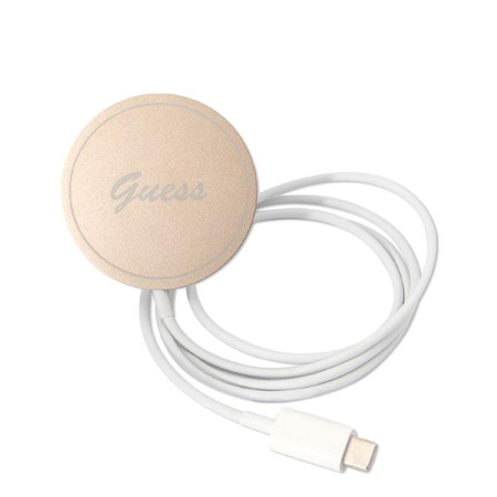 Guess Bundle Pack MagSafe 4G - sada pouzdra pro iPhone 13 Pro Max + nabíječka MagSafe (černá/zlatá)