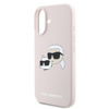 Karl Lagerfeld Silikonové pouzdro MagSafe - iPhone 16 Plus (růžové)