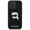 Karl Lagerfeld Silicone Karl Head Print MagSafe – Pouzdro iPhone 16 Pro (černé)