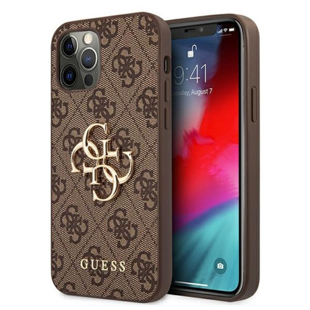 Guess 4G Big Metal Logo - iPhone 12 Pro Max tok (barna)