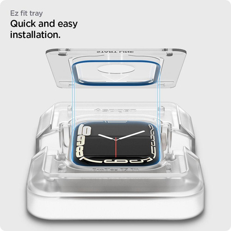 Spigen Proflex EZ FIT 2-Pack - Hybridní sklo pro Apple Watch 8 / 7 41 mm (2 ks)