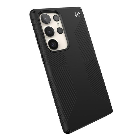 Speck Presidio2 Grip - protiskluzové pouzdro pro Samsung Galaxy S23 Ultra (černá/černá/bílá)