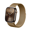 Crong Milano Steel - Rozsdamentes acél szíj Apple Watch 44/45/46/49 mm-es órához (rózsaarany)