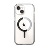 Speck Presidio Perfect-Clear MagSafe - Case iPhone 16e / iPhone 15 / iPhone 14 / iPhone 13 (Clear / Chrome Finish / Serene Silver)