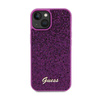 Guess Disco Metal Script - pouzdro pro iPhone 15 (fuchsiová)