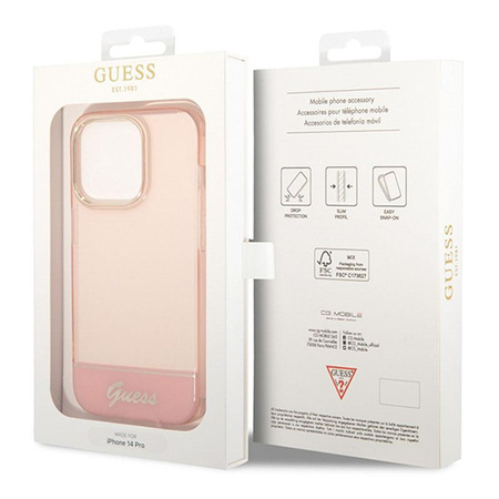 Guess Translucent - iPhone 14 Pro Max Case (pink)