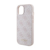 Guess 4G Metal Gold Logo - Coque pour iPhone 15 Plus (rose)