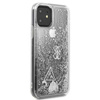 Guess Liquid Glitter Hearts - iPhone 11 Hülle (silber)
