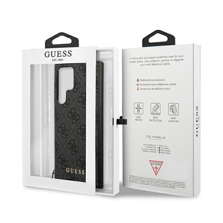 Guess 4G Charms Collection - Samsung Galaxy S24 Ultra Case (black)