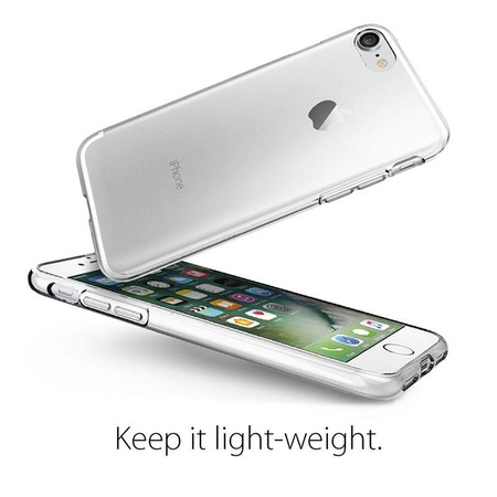 Spigen Liquid Crystal - Coque pour iPhone SE 2022 / SE 2020 / 8 / 7 (Transparent)