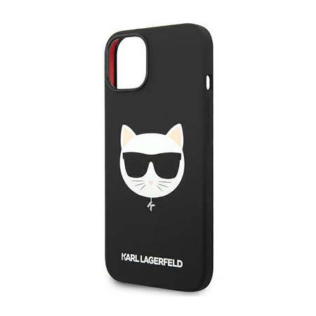 Karl Lagerfeld Choupette Head MagSafe Silicone - Case for iPhone 14 Plus (Black)