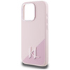 Karl Lagerfeld Silicone Shadow Metal Initial MagSafe - Hülle für iPhone 15 Pro Max (rosa)