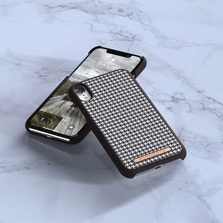 Nordic Elements Saeson Idun - Anyag tok iPhone XR készülékhez (sötétbarna minta 2)