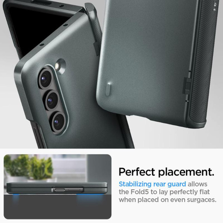 Spigen Slim Armor Pro - tok Samsung Galaxy Z Fold 5 (Abyss zöld)