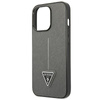 Guess Saffiano Triangle Logo Tasche - iPhone 13 Pro Max Tasche (silber)