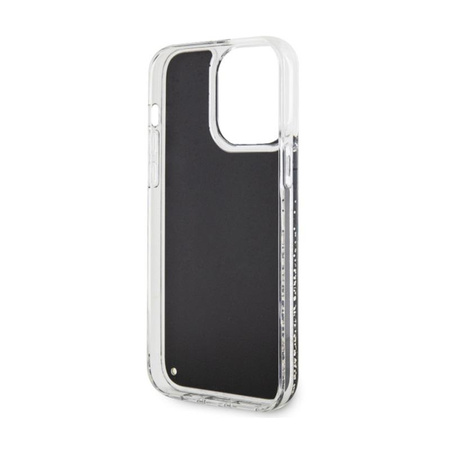 Guess Liquid Glitter Marble - iPhone 14 Pro Max tok (fekete)