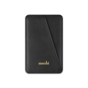 Moshi Slim Wallet - Portefeuille magnétique (système SnapTo™) (Jet Black)
