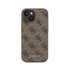 Guess 4G Metall Gold Logo - iPhone 15 Tasche (braun)