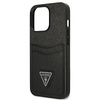 Guess Saffiano Double Card Triangle - iPhone 13 Pro Max Case (black)