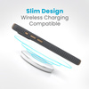 Speck Presidio2 Grip - Coque pour iPhone 15 Pro (Gris anthracite / Bronze froid / Blanc)