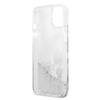 Karl Lagerfeld Liquid Glitter Karl & Choupette - iPhone 13 mini Tasche (silber)