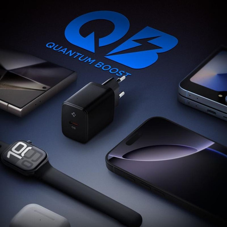 Spigen Essential EE201EU GaN - 20W USB-C Netzladegerät (Schwarz)